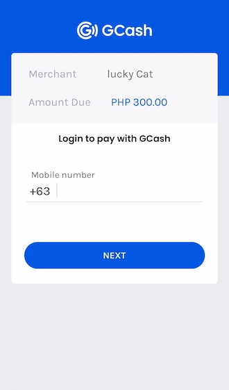 Step 4: Enter your GCash registered phone number.